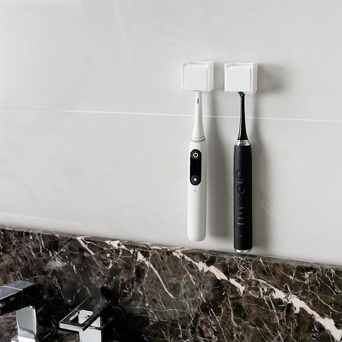 2 PCS Toothbrush Holder Wall Mounted