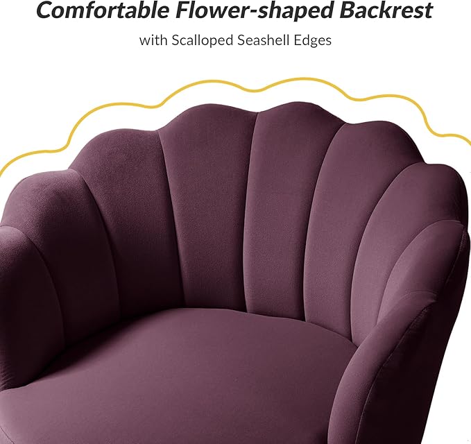 HULALA HOME Modern Velvet Accent Chairs Set of 2