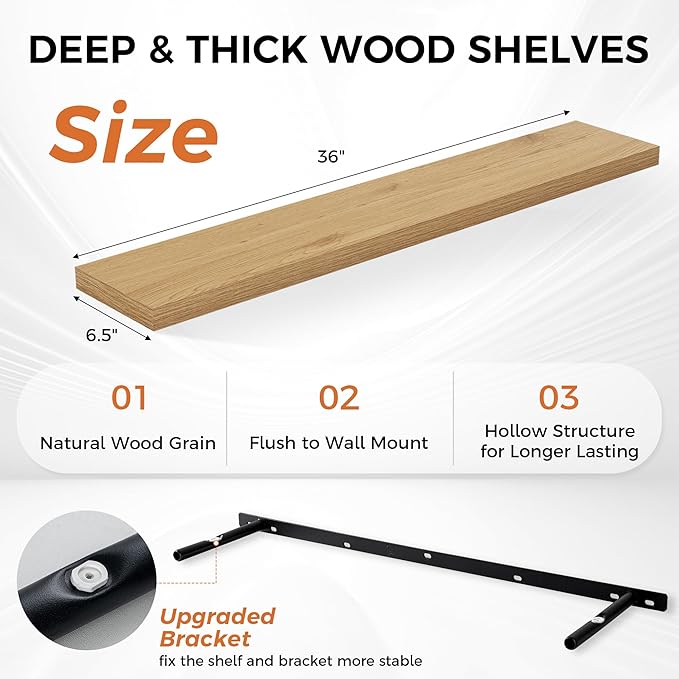 Fun Memories Floating Shelves for Wall, Floating Shelf for Living Room