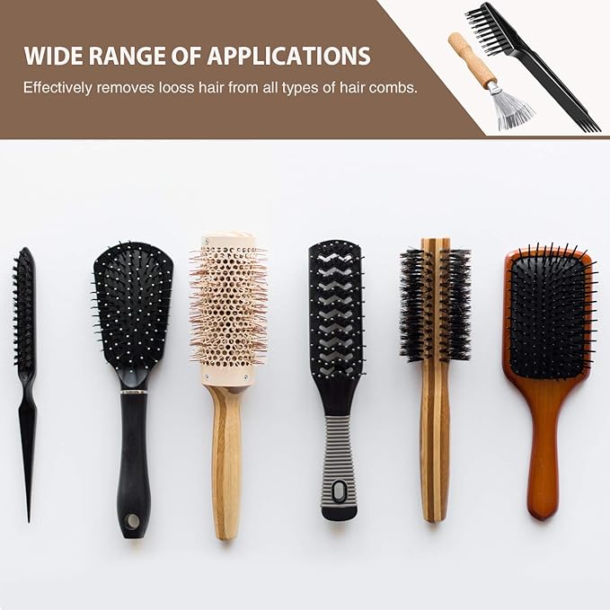 2 Pieces Hair Brush Cleaning Tools