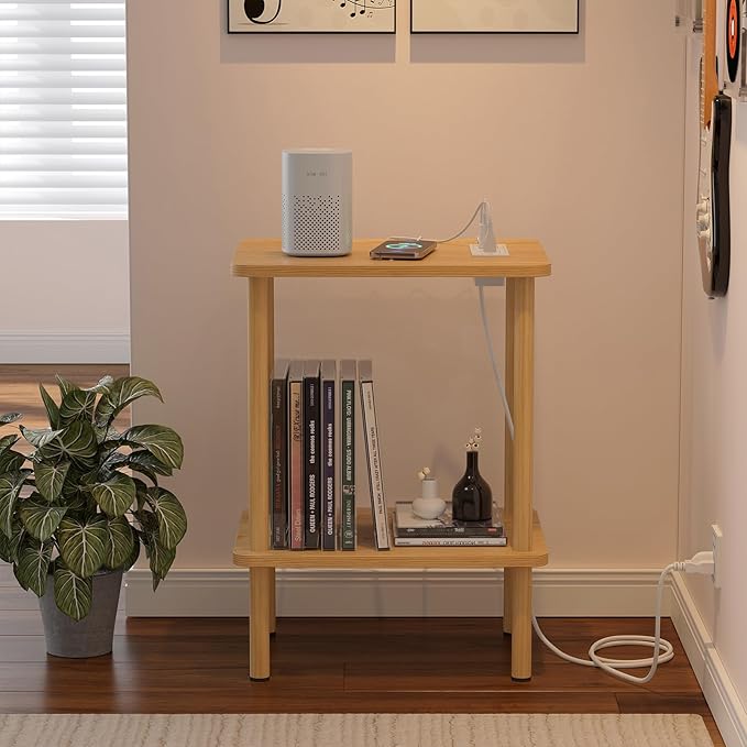 Apicizon 2 Tier End Table, Small Side Table