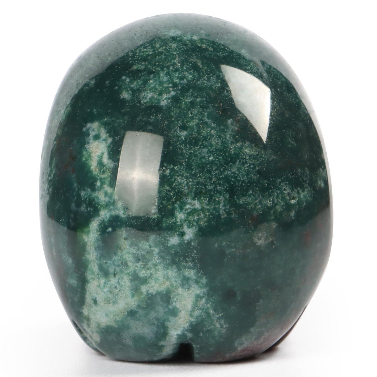 Artistone Ocean Jasper Hand Carved Crystal Skull Statue for Halloween Decoration Spiritual Healing Stone 2 Inch