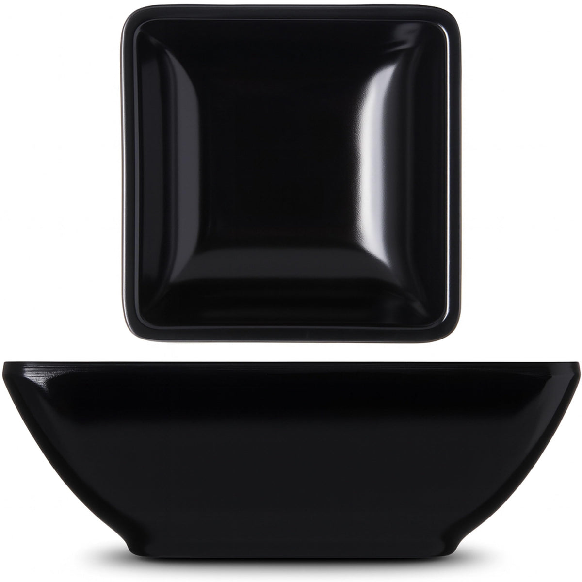 Carlisle FoodService Products 086003 Melamine Single Square Ramekin, 2 oz Capacity, 1-1/2" Length x 1-3/16" Width x 1" Height, Black (Case of 48)