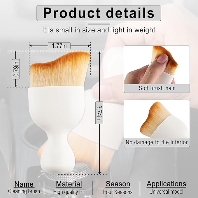 GaRhomxy Car Detailing Brushes, Car Interior Dust Sweeping Soft Brush, Soft