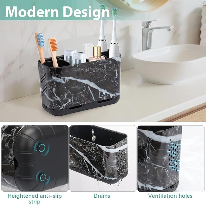 Boperzi Black Toothbrush Holder