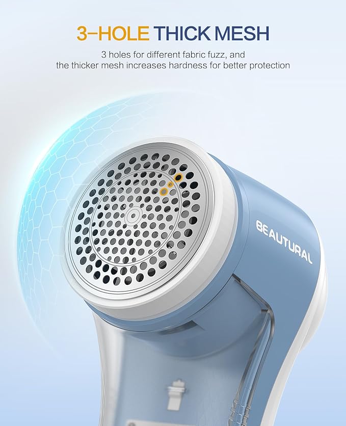 BEAUTURAL Fabric Shaver, Rechargeable Lint Remover