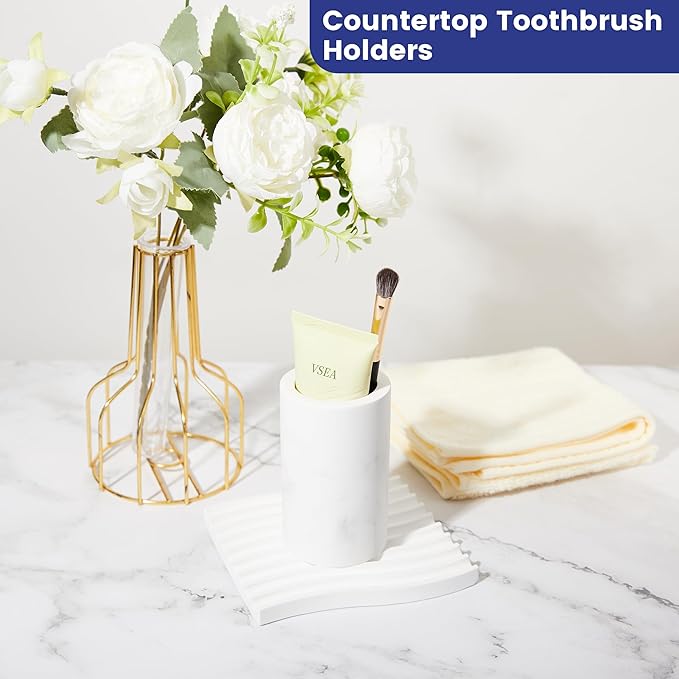 Diatomite Toothbrush Holders for Bathrooms, Electric Tooth Brush and Toothpaste
