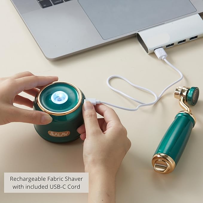 SALAV® Retro Edition Rechargeable Fabric Shaver and Lint Roller