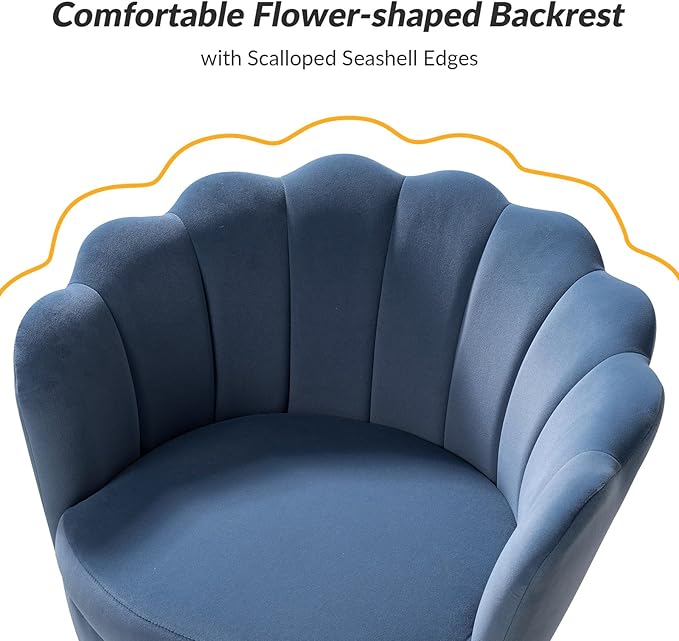 HULALA HOME Modern Velvet Accent Chair