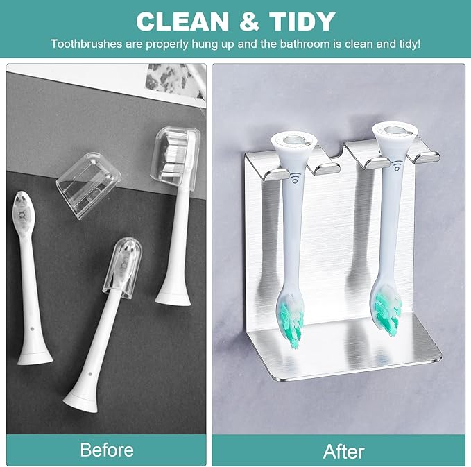 Electric Toothbrush Head Holder, Tooth Brushing Holder, Wall Mounted Toothbrush