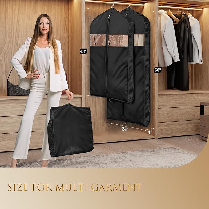 Univivi Super Soft Satin Garment Bags