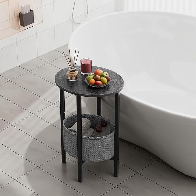 Vagusicc Round Side Table End Table