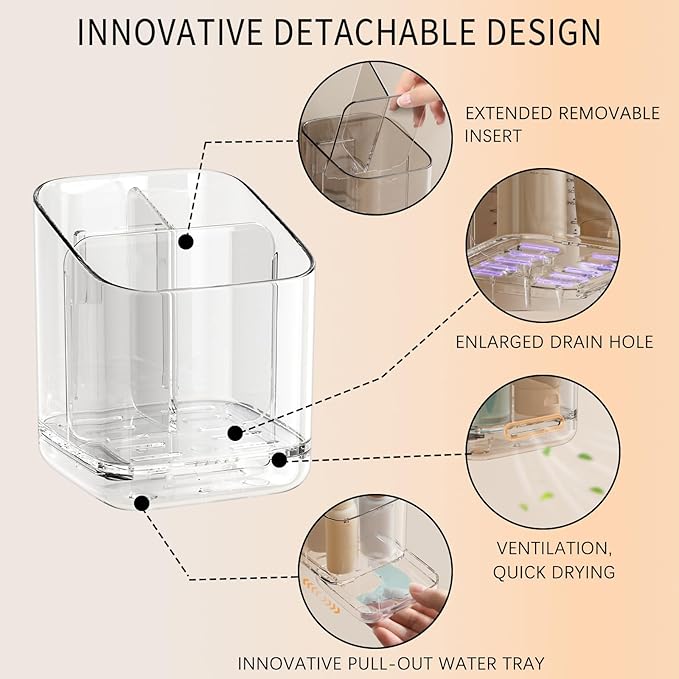 Electric Toothbrush Holder，Toothbrush and Toothpaste Holder
