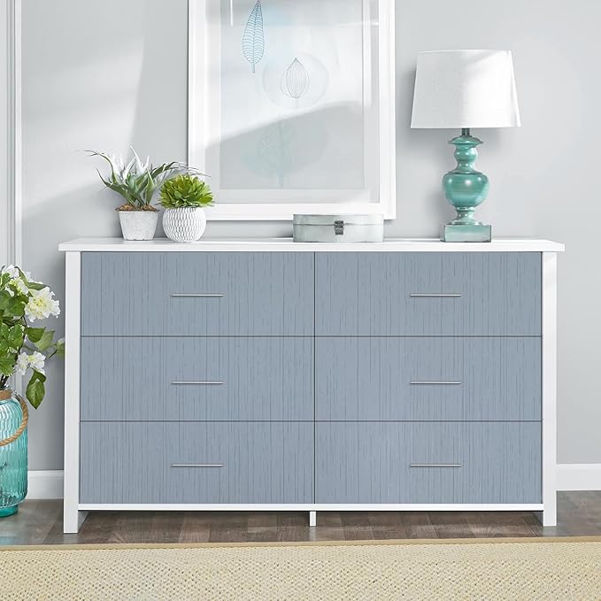 Grey Blue Grasscloth Peel and Stick Wallpaper 15.74" x 196.85" Textured Neutral