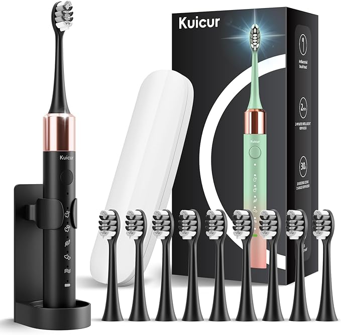 Sonic Electric Toothbrush for Adults and Kids, Comes