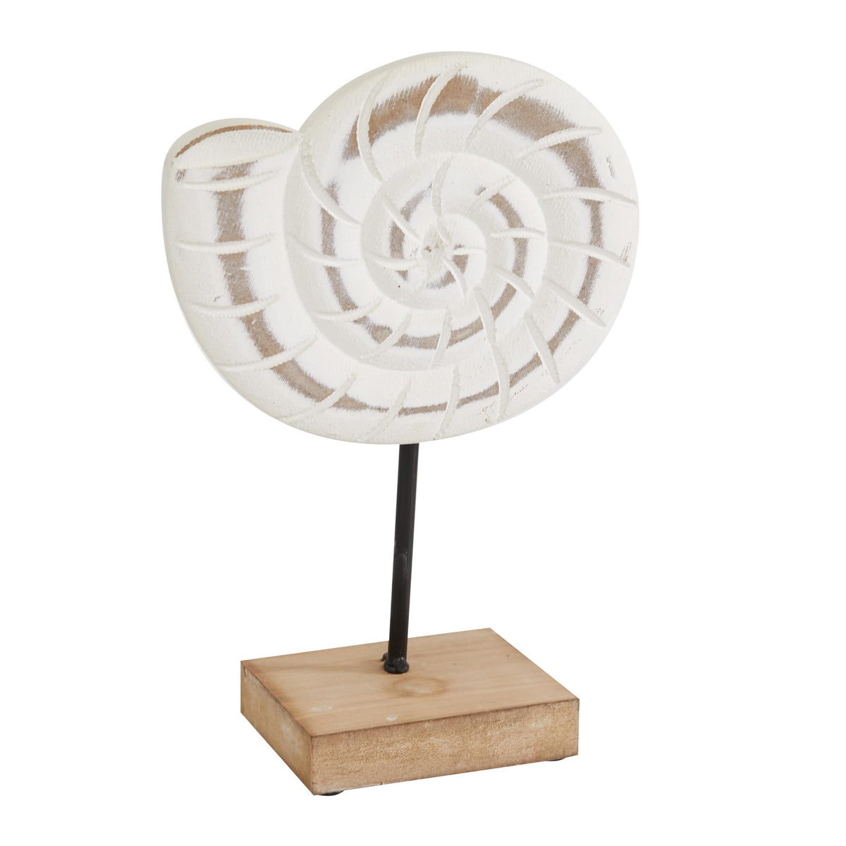 Deco 79 Plastic Sea Life Decorative Sculpture Home Decor Statues, Set of 3 Accent Figurines 13", 13", 13"H, White