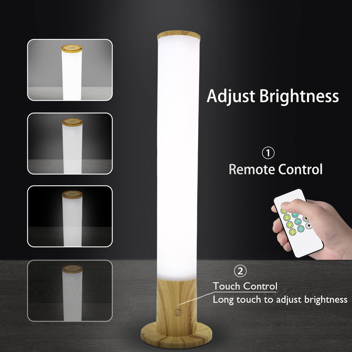 Light Therapy Lamp 10000 Lux, Happy Sun Lamp UV-Free with 3 Color Temperatures, Adjustable Brightness, Timer & Memory Function, Bright Sunlight Lamps, Full Spectrum Light Perfect for Home, Office