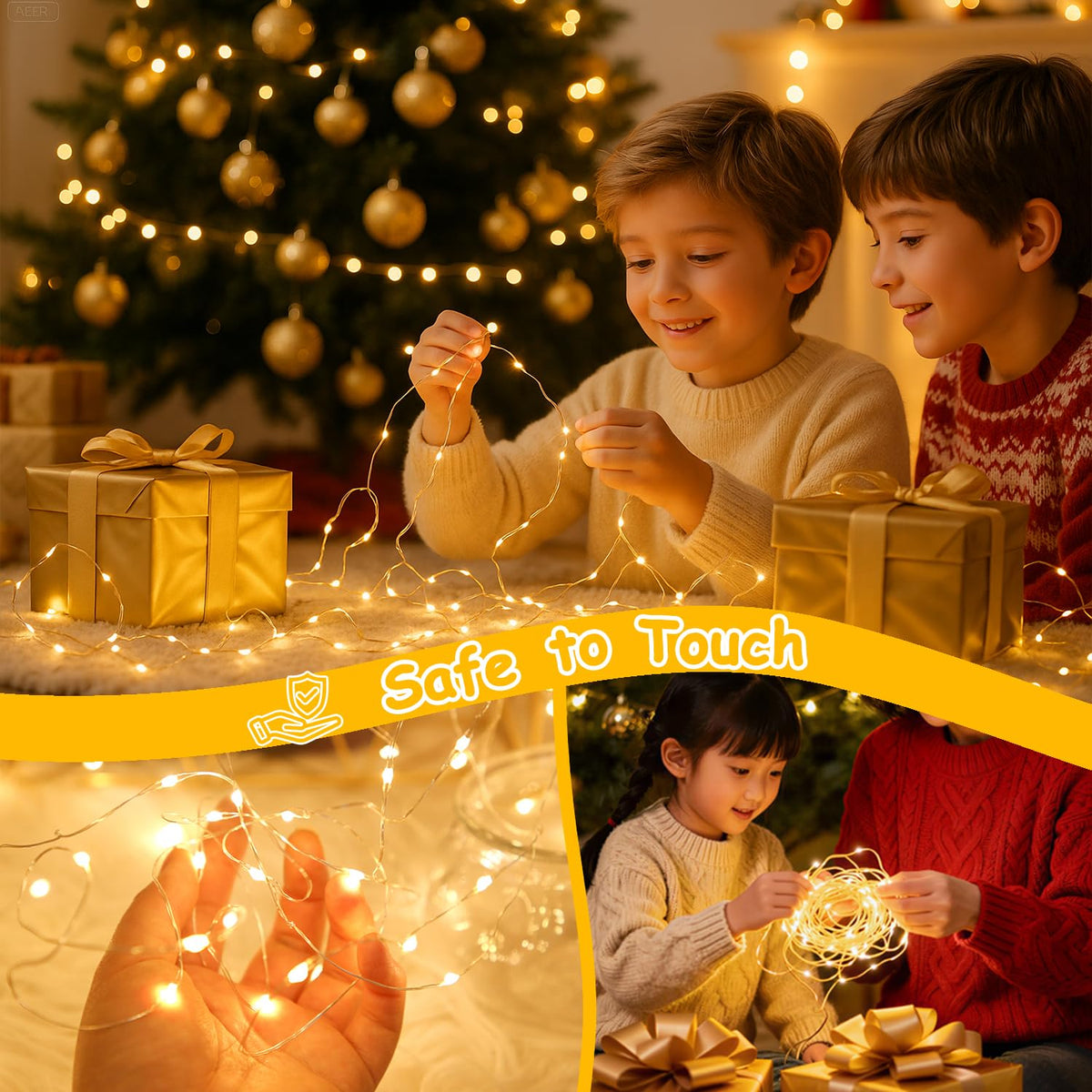 500LED Fairy Lights Twinkle String Light Plug in, 164ft Bendable Silver Copper Wire Firefly Lights, 12Modes with Timer Remote, Warm White Decor for Indoor Outdoor Room Wedding Party Christmas