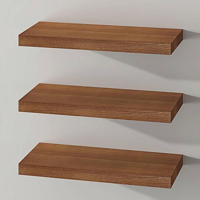 SAUMONIERES Floating Shelves Wall Shelf Solid Wood