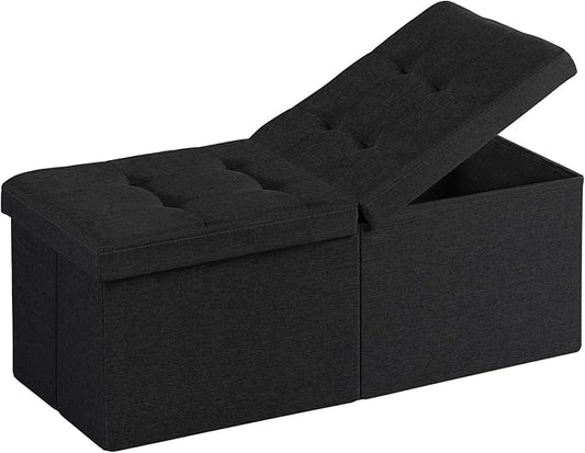 35-INCH Storage Ottoman Bench, Footrest