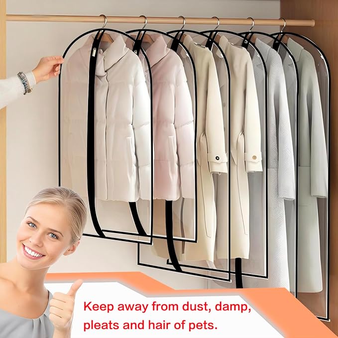 Garment Bags for Hanging Clothes Travel Clothing Suit Bags for Closet Storage