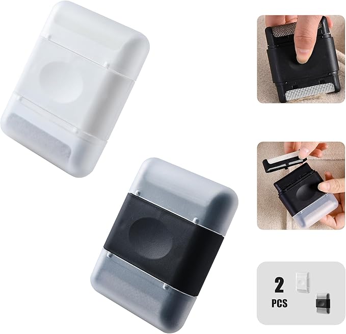 Manual Double-end Lint Remover, Portable Clothes Hair Ball Trimmer, Mini