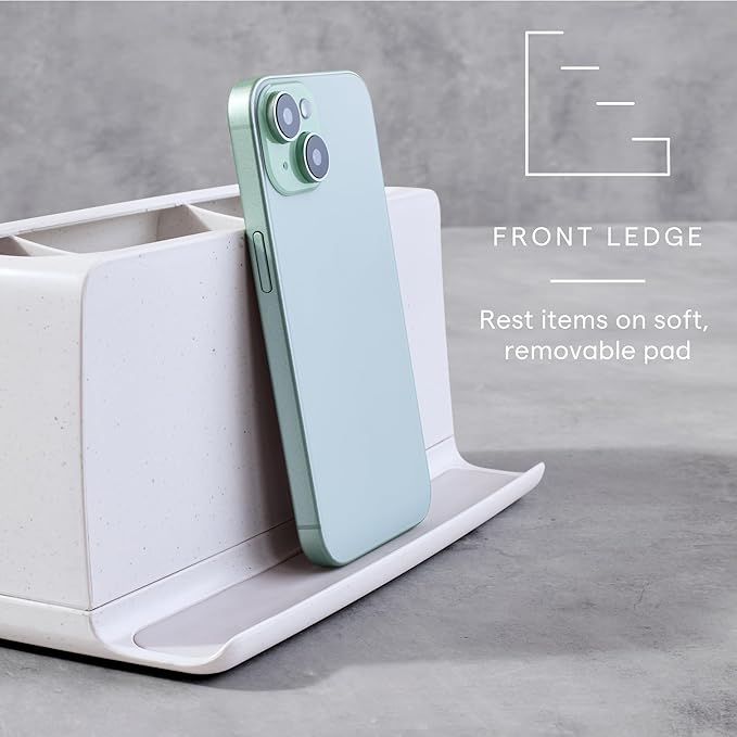 YouCopia The Ledge Toothbrush Holder, Bathroom Vanity Counter Organizer