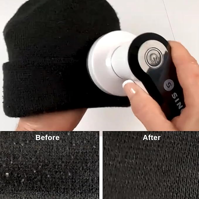 SINGER Compact Fabric Shaver and Lint Remover | Portable, Battery Operated