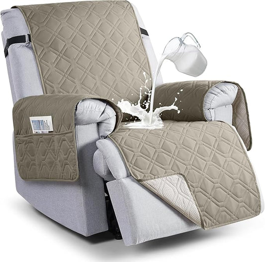 VANSOFY 100% Waterproof Recliner Chair Covers, Recliner Cover Non-Slip Dog