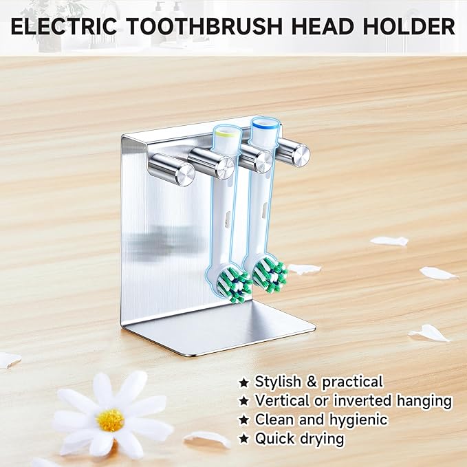 Electric Toothbrush Head Holder, Electric Tooth Brush Holder Desktop or Adhesive