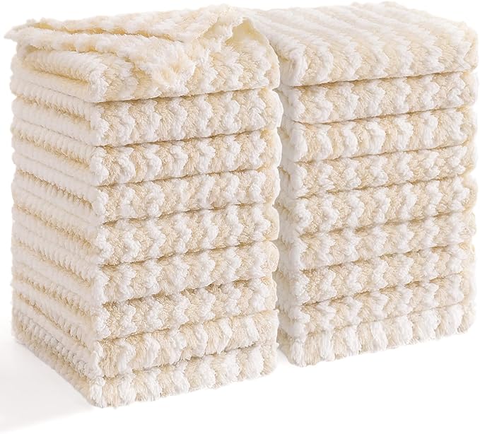 Homaxy 18 Pack Kitchen Dish Cloths, Ultra Soft and Absorbent Dish Towels
