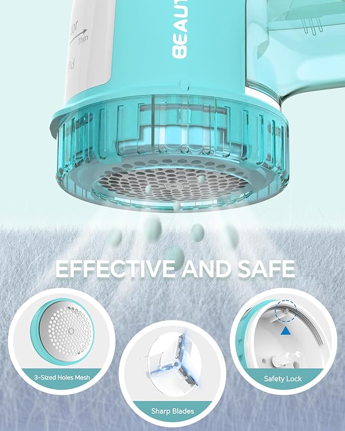 BEAUTURAL Fabric Shaver and Lint Remover, Sweater Defuzzer