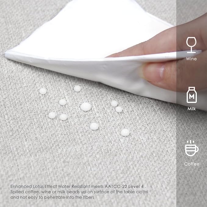BALCONY & FALCON Rectangle Tablecloth 47" x 63" Washable Wrinkle Resistant and