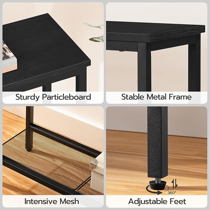 HOOBRO 29.5" Narrow Console Table, Small Entryway Table