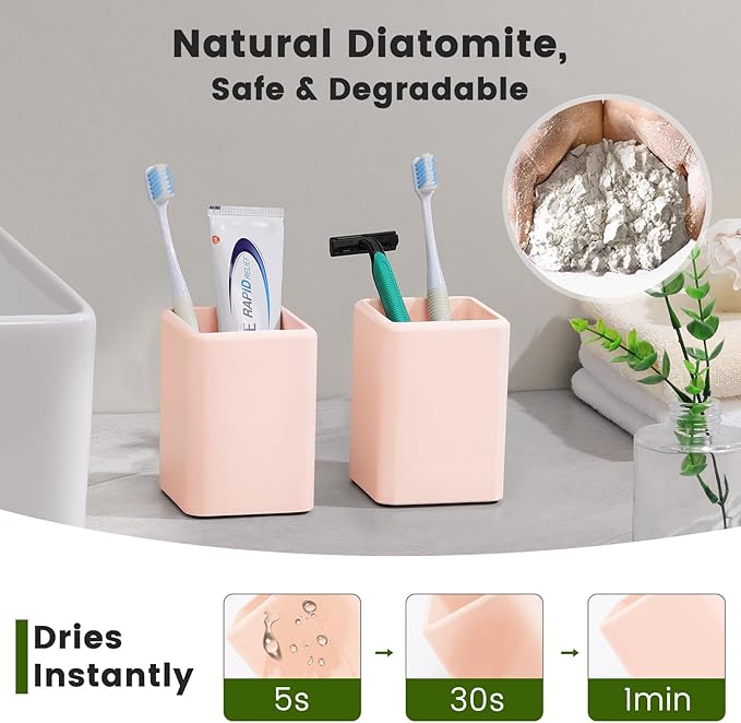 Luxspire Toothbrush Holders, Fast Drying Toothbrush Holders