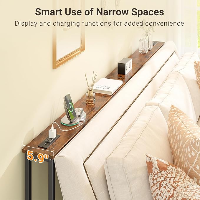 ELYKEN 47.2" Narrow Console Sofa Table