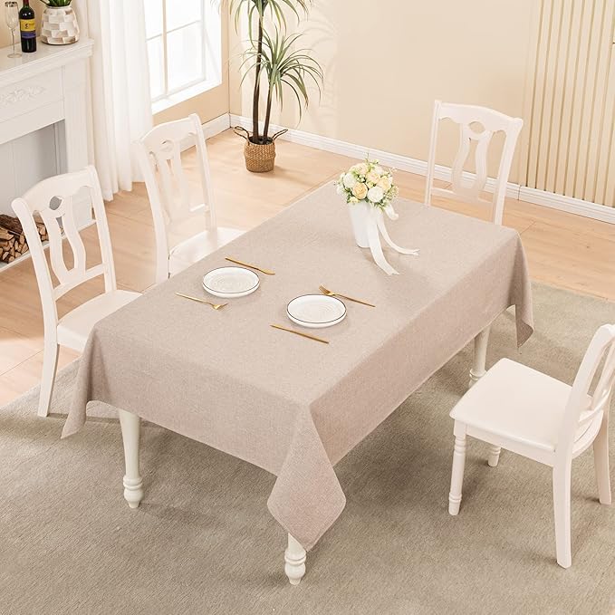 BALCONY & FALCON Rectangle Tablecloth 47” x 63“ Washable Wrinkle Resistant and