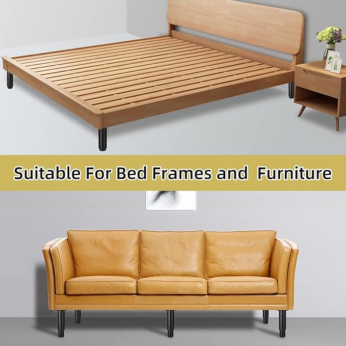 7"-12" Metal Adjustable Furniture Legs, Adjustable Height Replacement Legs