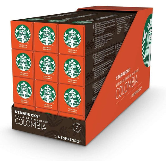 Starbucks by Nespresso, 120 Capsule Box, All Flavors (120-count single serve capsules, compatible with Nespresso Original Line System) (Colombia)
