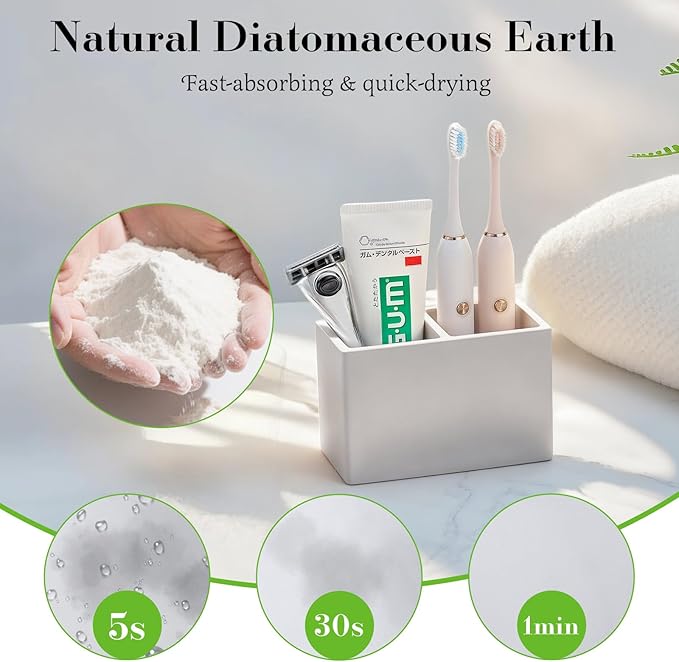 Luxspire Toothbrush Holder, Fast Drying Tooth Brush Holder