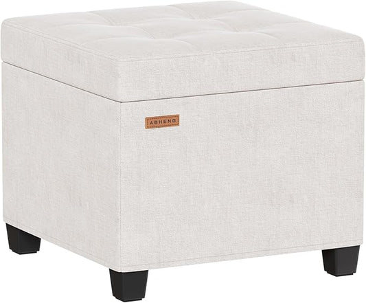 ABHENG Chenille Cover Steel Frame Ottoman