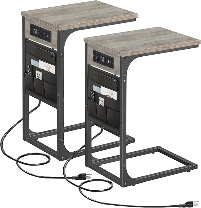 TUTOTAK C Shaped End Table