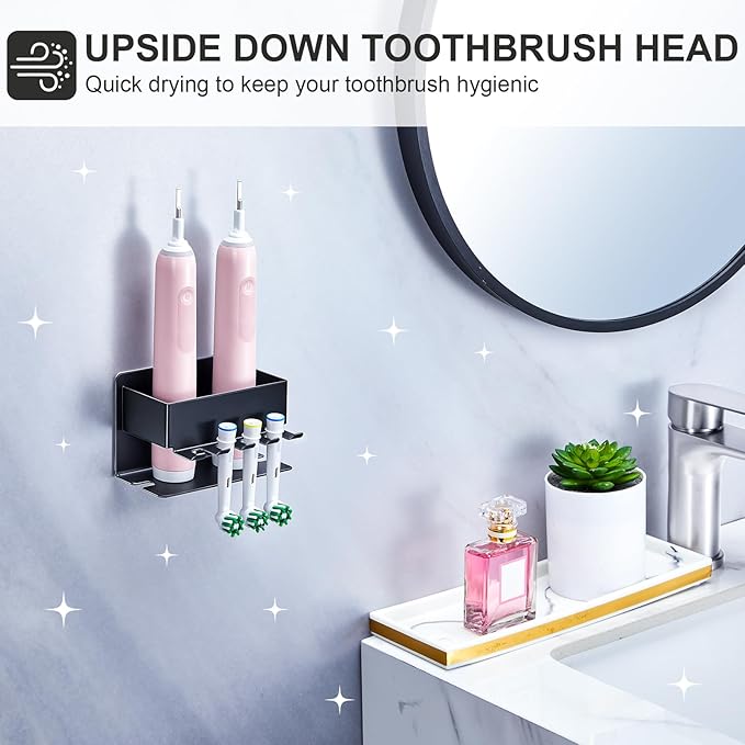 Toothbrush Head Holders, Electric Tooth Brush Head Holder, Adhesive Toothpaste