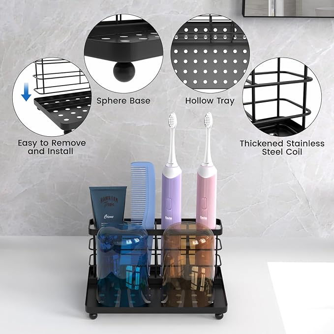 Luxspire Toothbrush Holders for Bathroom, Toothbrush Holder