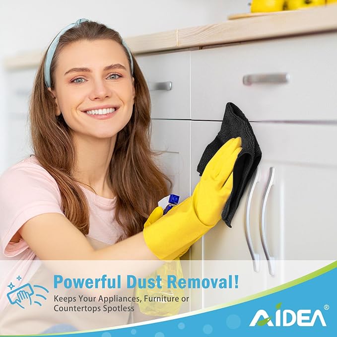 AIDEA Microfiber Cleaning Cloth-24PK, Soft Microfiber Towels