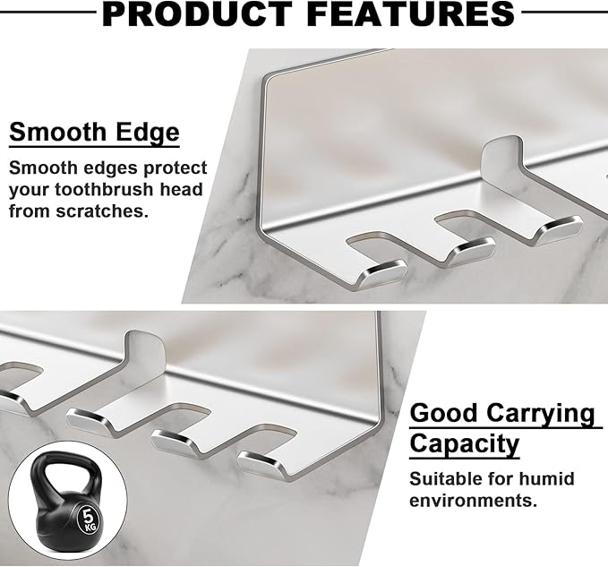 Electric Toothbrush Head Holder, Toothbrush Holders Wall Mounted, Electric