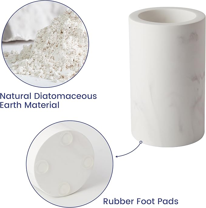 Diatomite Toothbrush Holders for Bathrooms, Electric Tooth Brush and Toothpaste