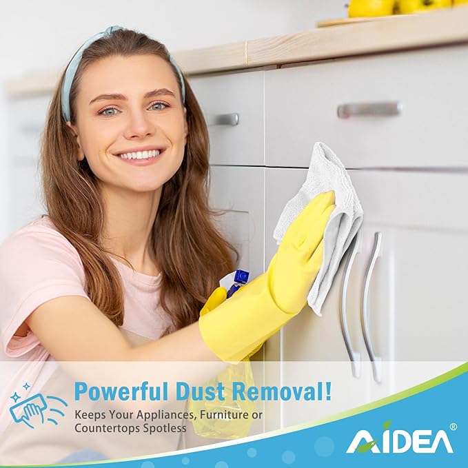 AIDEA Microfiber Cleaning Cloth-50PK, Soft Microfiber Towels