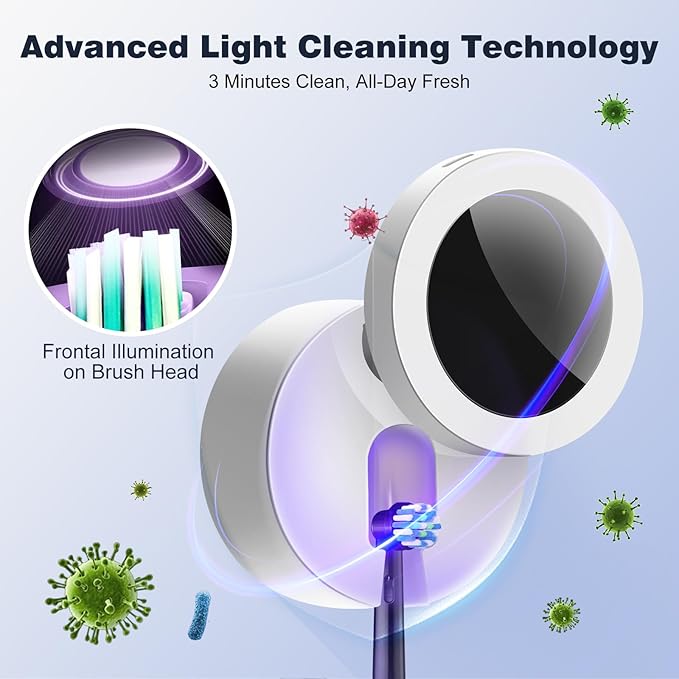 IYE Wall Mounted Electric Toothbrush Holder, Rechargeable Portable Personal