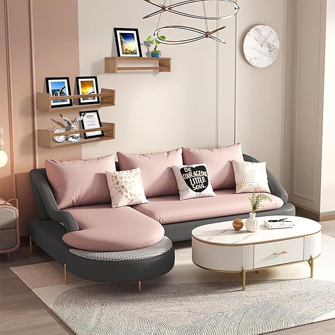 AZSKY Light Walnut Floating Shelves